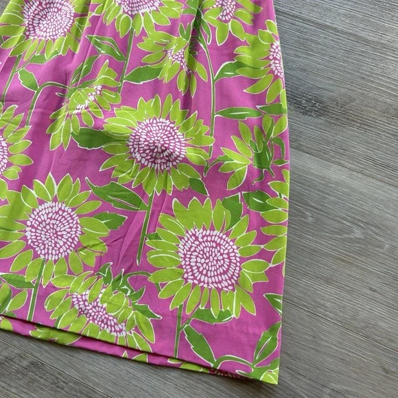 VTG NWT Lilly Pulitzer Size 0 Lena Silk Halter Sunflower Dress Built In Bra - Picture 2 of 15